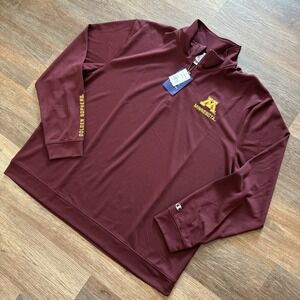 NWT Champion Golden Gophers Men's 1/4 Zip Sweater Pullover Sz XXL College